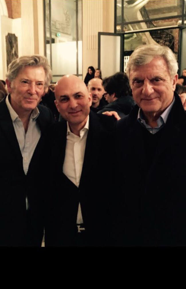 Andrea Montelpare con Domenique De Longevialle direttore generale John Galliano e Sidney Toledano Presidente Christian Dior