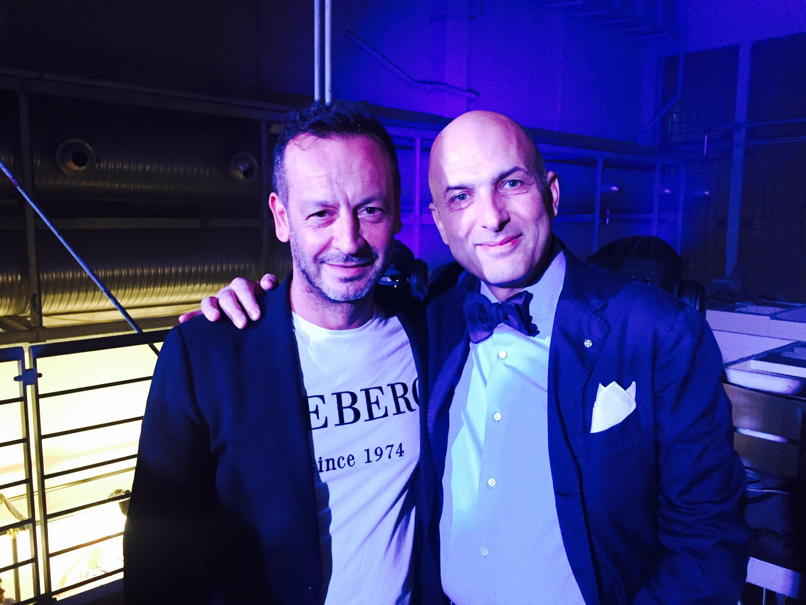 Andrea Montelpare con Paolo Gerani a Milano alla festa Iceberg